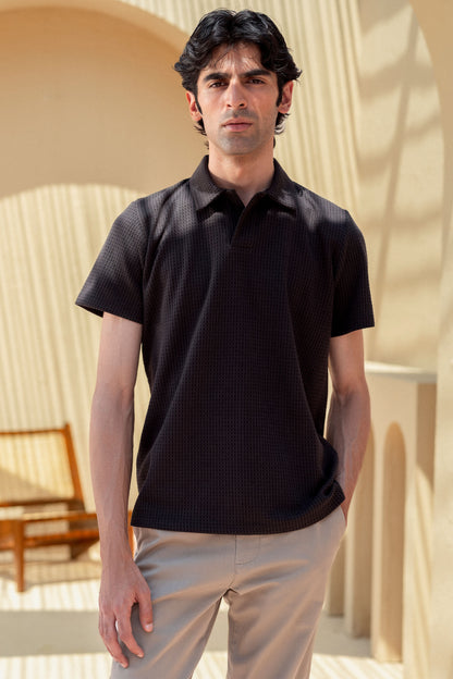 Texture Knit Polo - Miles