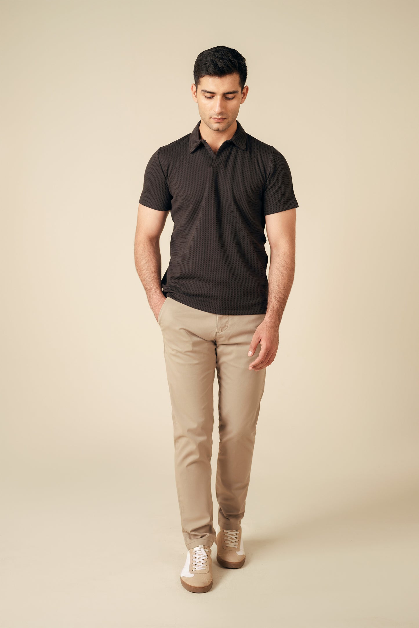 Texture Knit Polo - Miles