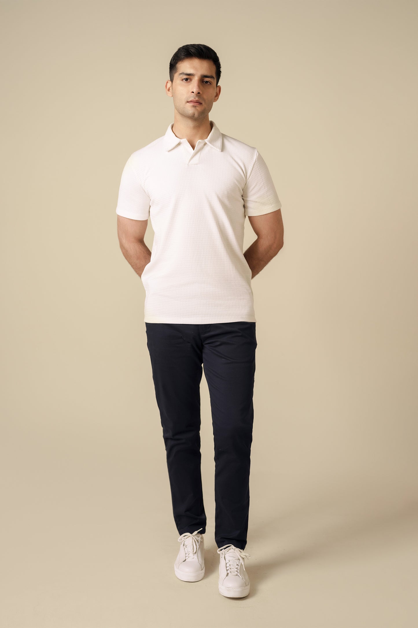 Texture Knit Polo - Miles