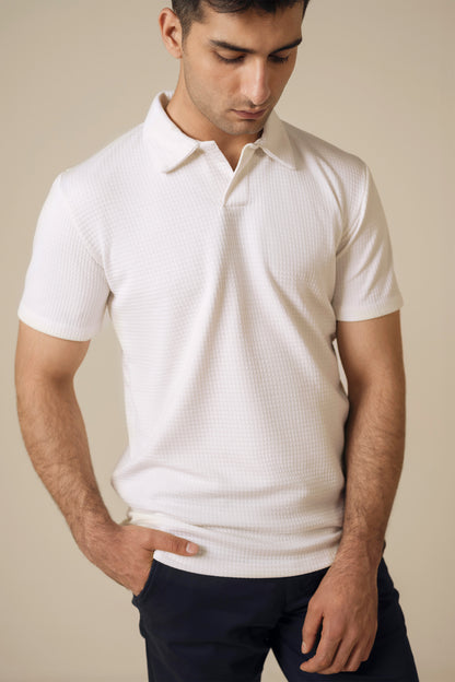 Texture Knit Polo - Miles